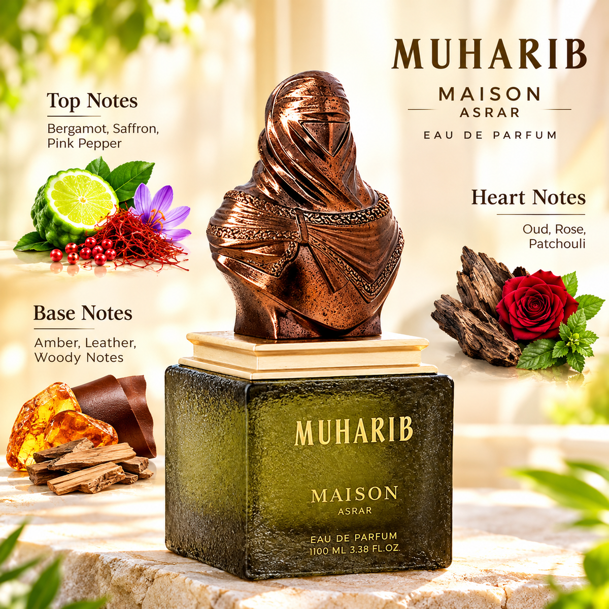 Muharib by Maison Asrar - Men Perfume - EDP - 100 ml 🔥